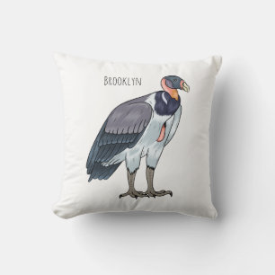 Cojín Decorativo Ilustracion de personalizado de pájaro buitre rey