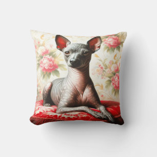 Cojín Decorativo Ilustracion de Xoloitzcuintle