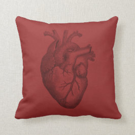 Cojín Decorativo Ilustracion del corazón del vintage