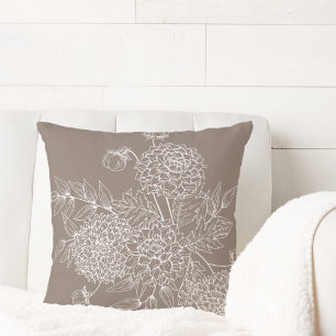 Cojín Decorativo Ilustracion Delicado de Flores