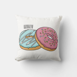 Cojín Decorativo Ilustracion Donut personalizado