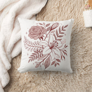 Cojín Decorativo Ilustracion Floral Boho vintage