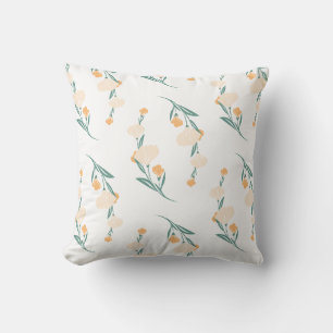 Cojín Decorativo Ilustración floral de flores botánicas vintage