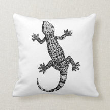 Ilustracion GECKO LIZARD EN BLANCO Y NEGRO