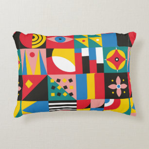 Cojín Decorativo Ilustracion geométrico Neo. Formas geométricas y p