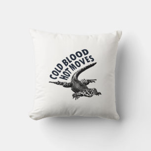 Cojín Decorativo Ilustracion gráfico lagarto con fase sarcástica