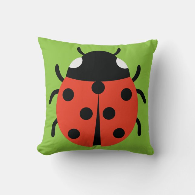 Cojín Decorativo Ilustracion Ladybug (Anverso)