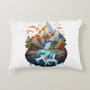 Cojín Decorativo Ilustracion montañoso
