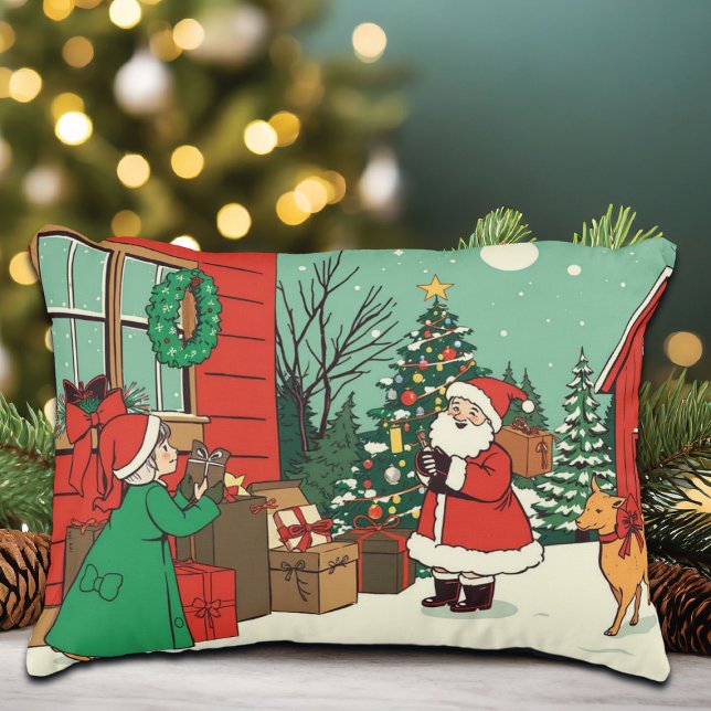 Cojín Decorativo Ilustracion navideño vintage (Subido por el creador)
