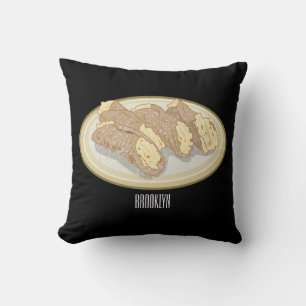 Cojín Decorativo Ilustracion personalizado Cannoli