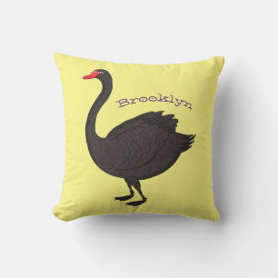 Cojín Decorativo Ilustracion personalizado cisne negro