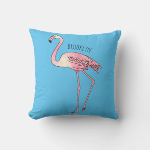 Cojín Decorativo Ilustracion personalizado de aves de Flamingo