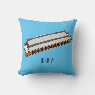 Cojín Decorativo Ilustracion personalizado de Harmonica