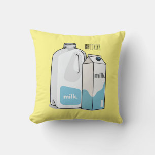 Cojín Decorativo Ilustracion personalizado de leche