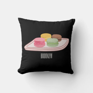 Cojín Decorativo Ilustracion personalizado de Macaron