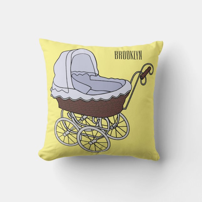 Cojín Decorativo Ilustracion personalizado de Stroller (Anverso)