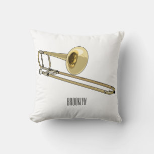Cojín Decorativo Ilustracion personalizado de Trombone