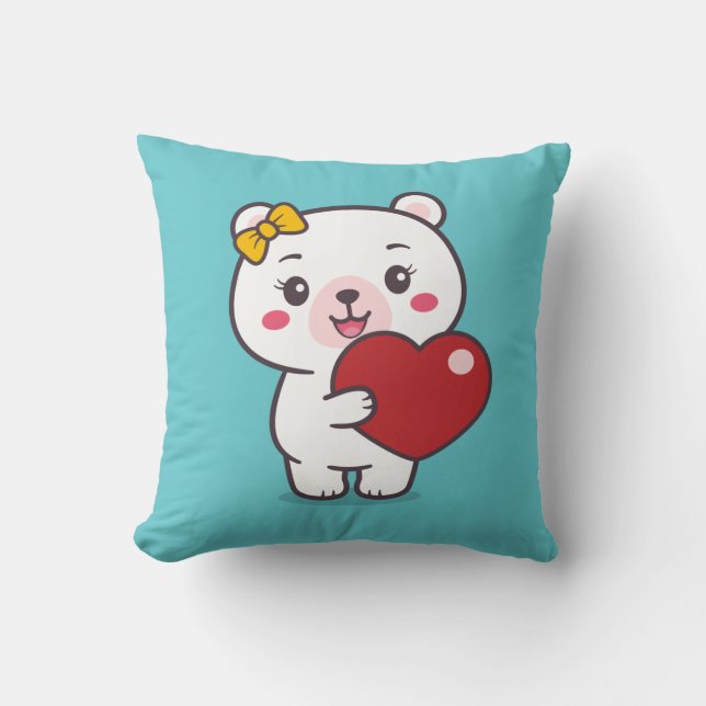 Cojín Decorativo Ilustracion Teddy Bear (Anverso)