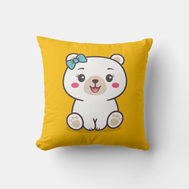 Cojín Decorativo Ilustracion Teddy Bear (Anverso)