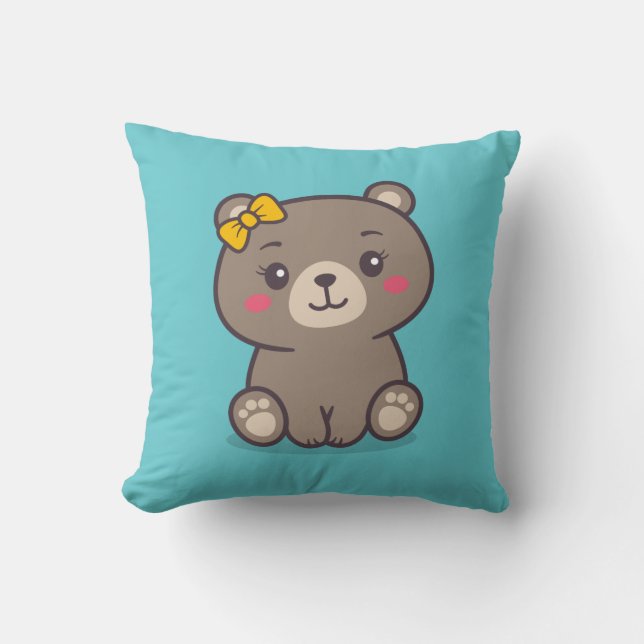 Cojín Decorativo Ilustracion Teddy Bear (Anverso)