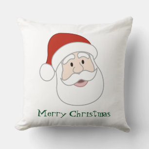 Cojín Decorativo Ilustracion y texto de Santa Claus