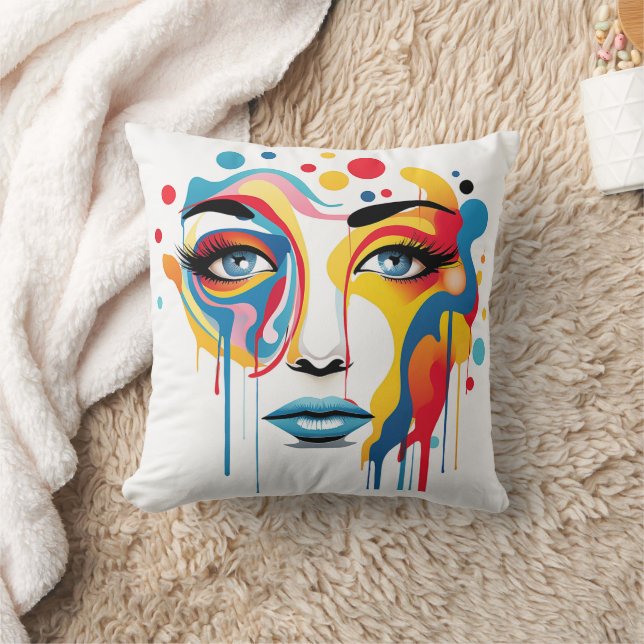 Cojín Decorativo imagen abstracta de una mujer (Manta)
