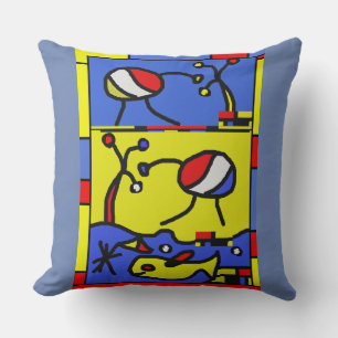 Cojín Decorativo Imagen con arte moderno de pescado