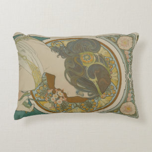 Cojín Decorativo Imagen de Alphonse Mucha (1899)