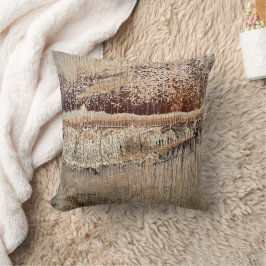 Cojín Decorativo Imagen de foto de cierre de textura del tronco del