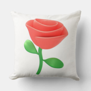 Cojín Decorativo imagen de IA Rosa