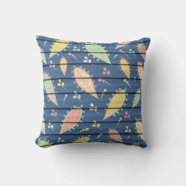 Cojín Decorativo Imagen de madera pintada