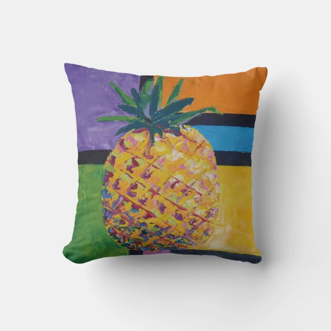 Cojín Decorativo Imagen de obra Piña. SERIE (Anverso)