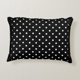 Cojín Decorativo Imagen de perro con lunares en blanco y negro