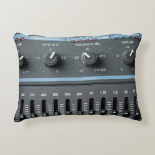 Cojín Decorativo Imagen en color de muchos botones de una grabación