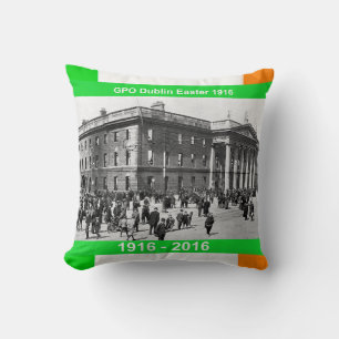 Cojín Decorativo Imagen irlandesa de 1916 para poliéster-cojín