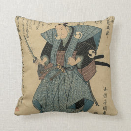 Cojín Decorativo Imagen japonesa del vintage del actor en papel del