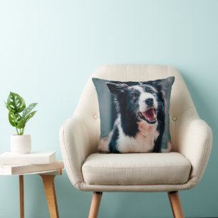 Cojín Decorativo Imán de foto de perro personalizado Retrato de mas