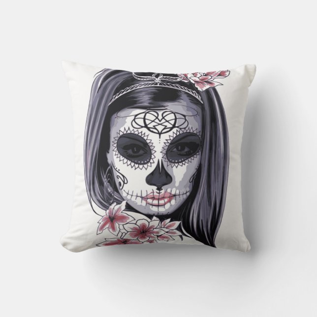 Cojín Decorativo Imconvencional Hermoso con Monograma (Anverso)