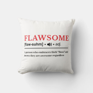 Cojín Decorativo Imflawente - Definición de Diccionario Personaliza