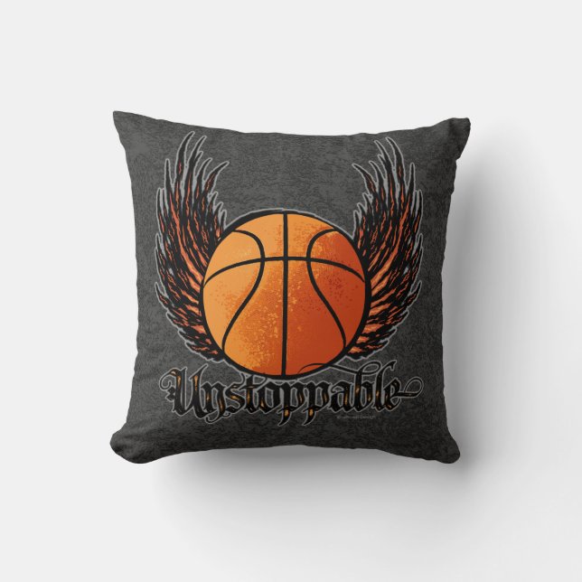 Cojín Decorativo Imparable (baloncesto) (Anverso)