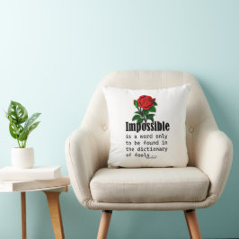Cojín Decorativo Imposible Es Una Palabra Que Sólo Se Encuentra En 