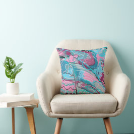 Cojín Decorativo Impresión abstracta de las aguas de primavera