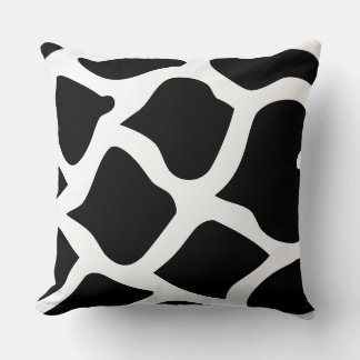 Cojín Decorativo Impresión abstracta en NEGRO Y BLANCO
