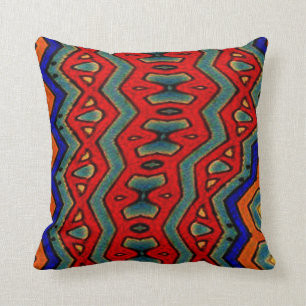 Cojín Decorativo Impresión africana colorida