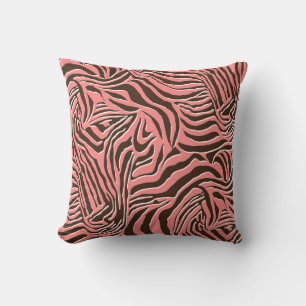 Cojín Decorativo Impresión animal, patrón de cebra impecable.