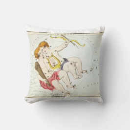 Cojín Decorativo Impresión antigua de la constelación Gemini espejo