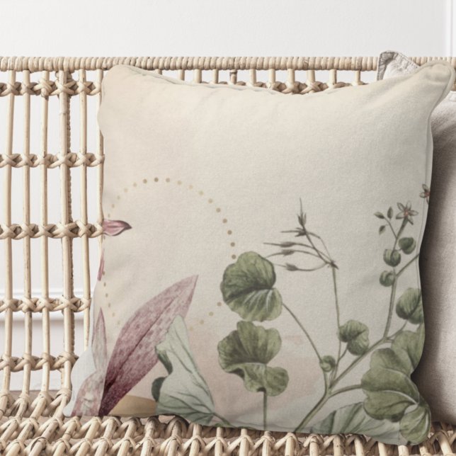 Cojín Decorativo Impresión botánica elegante | Marfil Creamy (Subido por el creador)