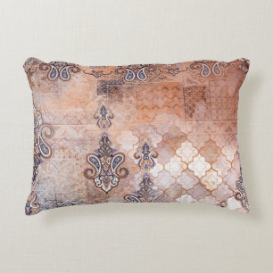 Cojín Decorativo Impresión clásica vintage con patchwork, paisley e