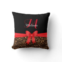 Impresión de animales del leopardo rojo