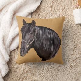 Cojín Decorativo Impresión de arte de caballo andaluz